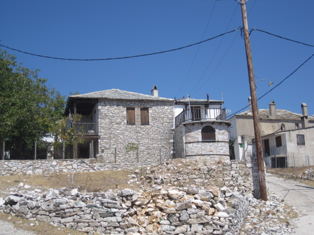 Deserted houses, Kastro, Thassos