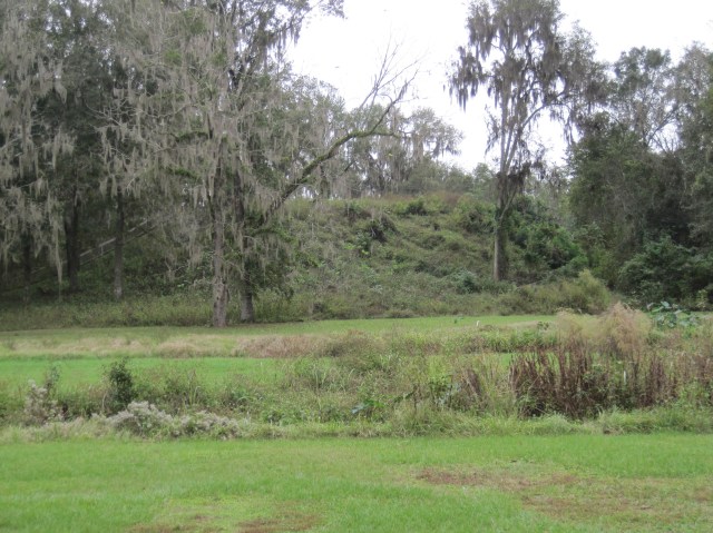 A temple mound from 1100-1200AD at Lake Jackson Mounds  Archaeological State Park, near Tallahassee