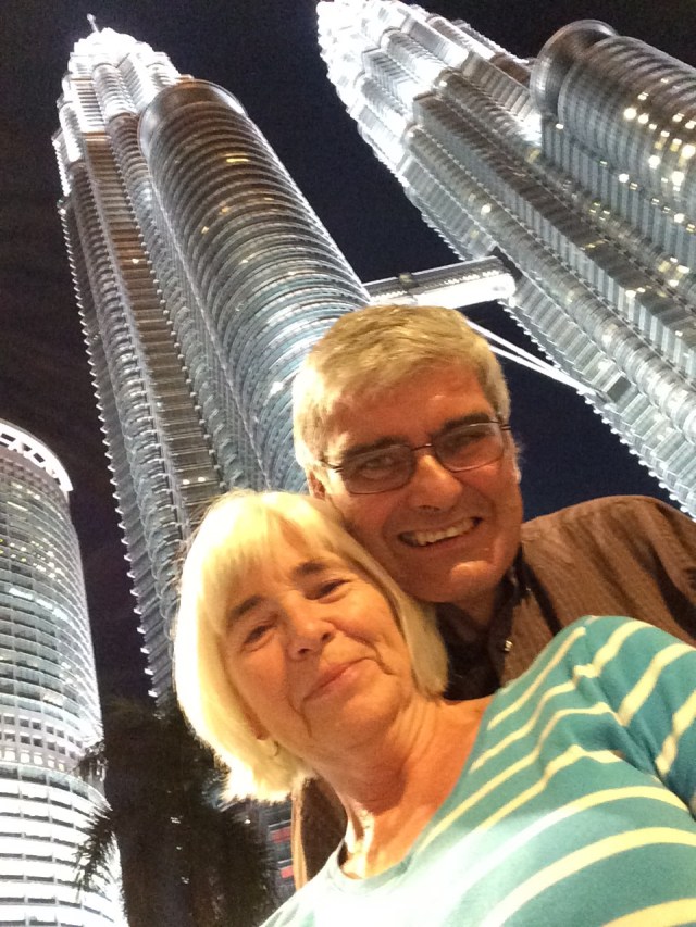 Finally a successful selfie, at the Petronas Towers
