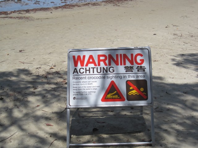 At 4 mile beach, Port Douglas