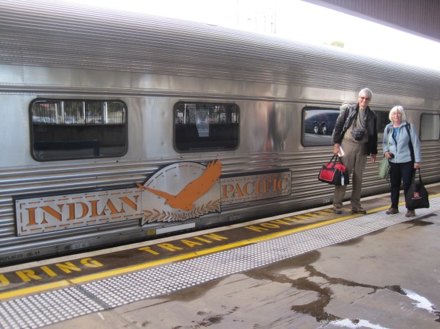 Boarding the Indian Pacific, Perth