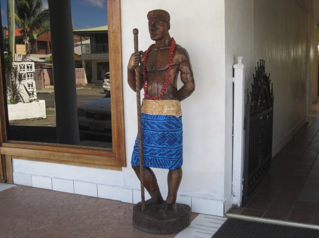 Outside our hotel, Apia, Samoa