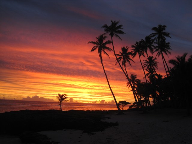 Sunset at Sa'Moana, Samoa