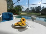 Papaya and pool, Florida Breeze Villa