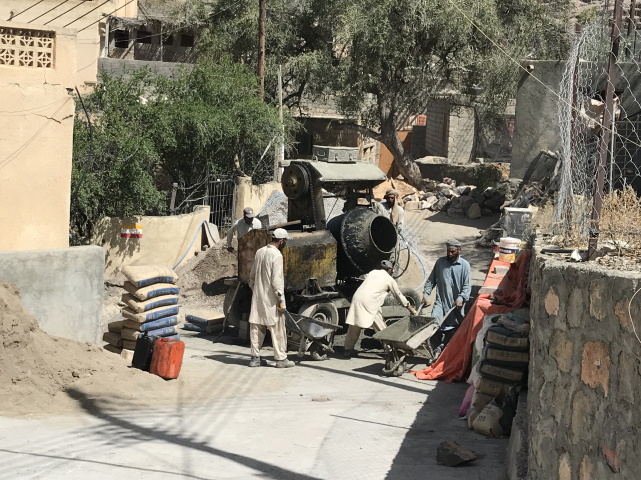 Construction work, Saiq Plateau
