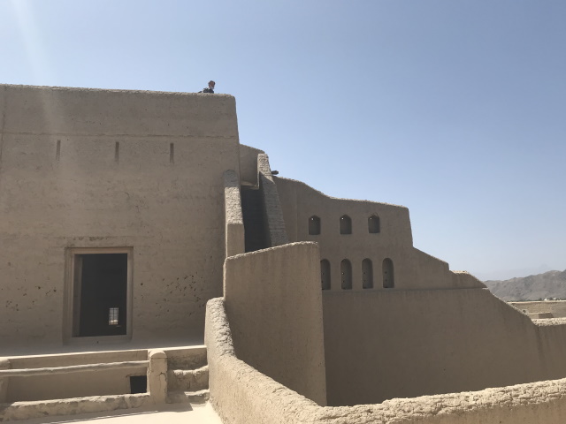 On the roof at Bahla Fort