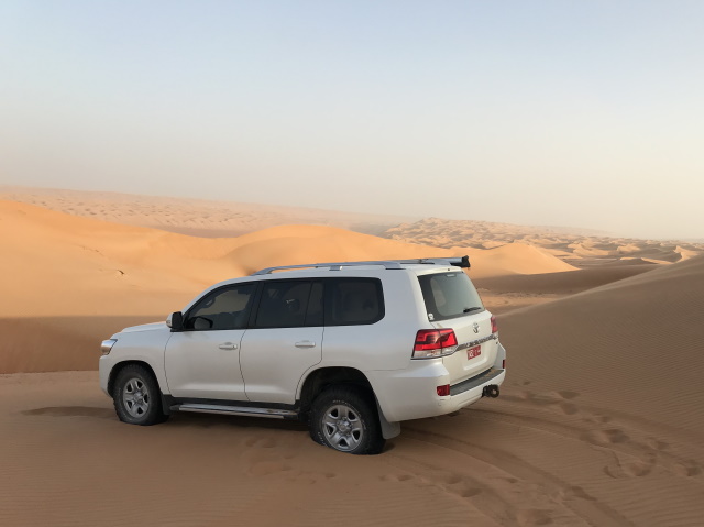 Our Land Cruiser dune bashing