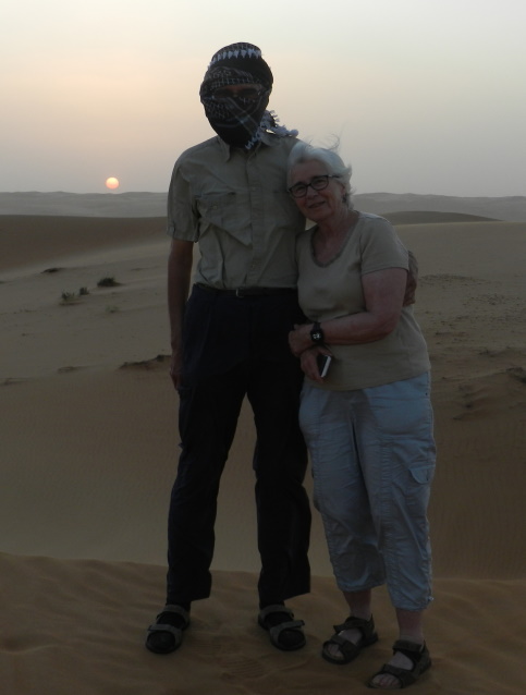 Sunset in the desert