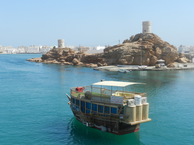 Tourist dhow at Sur