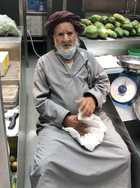 Vendor, Muttrah vegetable souq