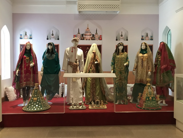 Models at a wedding, Bait Al Bagh Museum