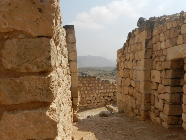 Road in Sumhuram site