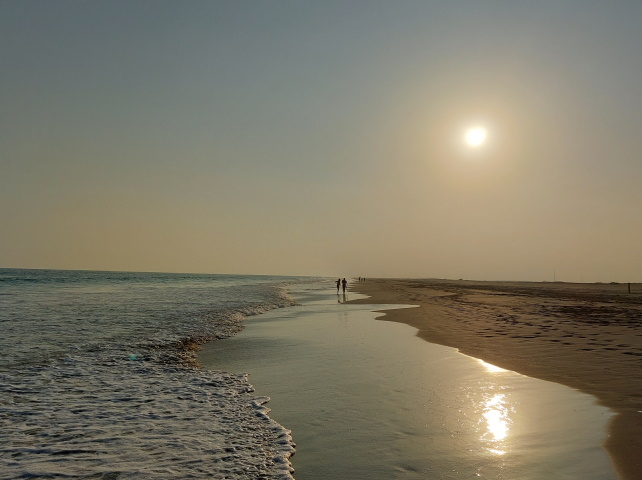Sunset at Rotana Resort beach