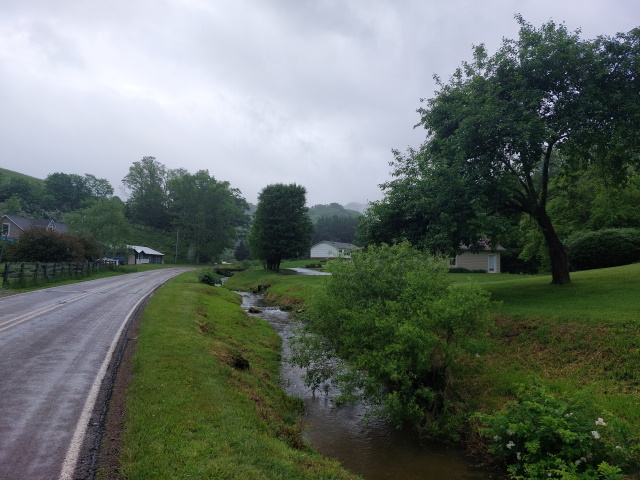 Wet day on the road in North Carolina