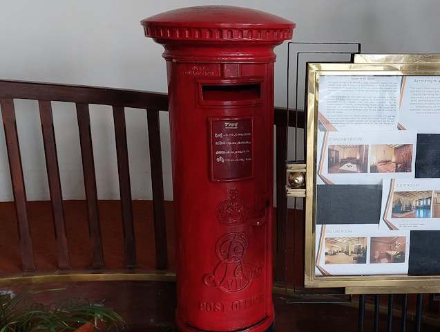 In the Grand Oriental Hotel, Colombo Fort