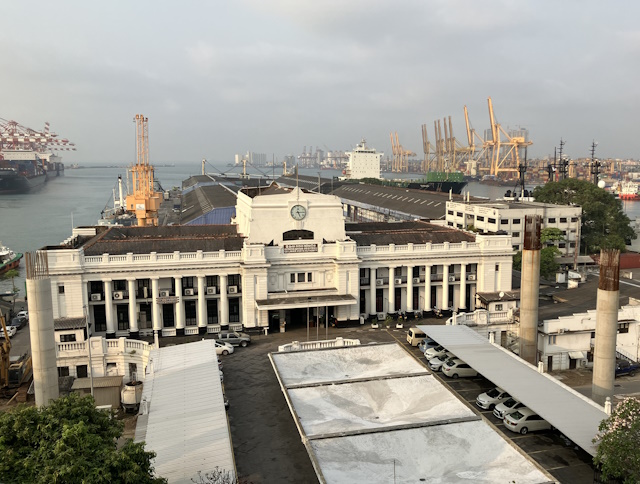 Colombo port from Grand Oriental Hotel