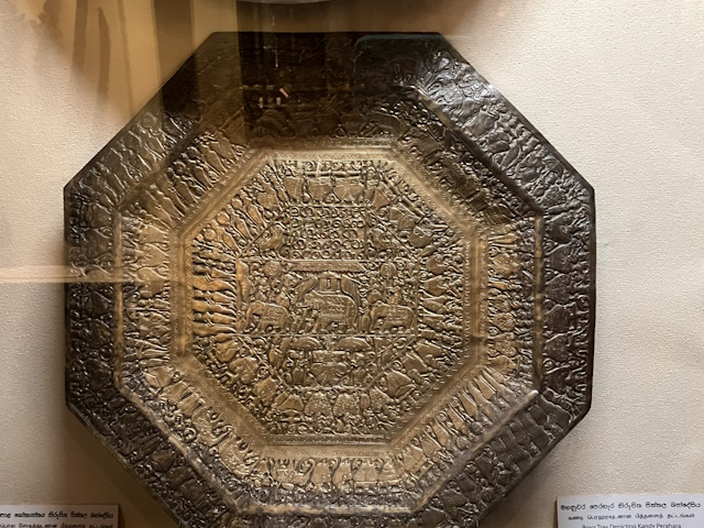Brass tray, National Museum, Colombo