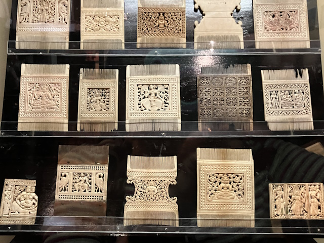 Ivory combs, National Museum, Colombo